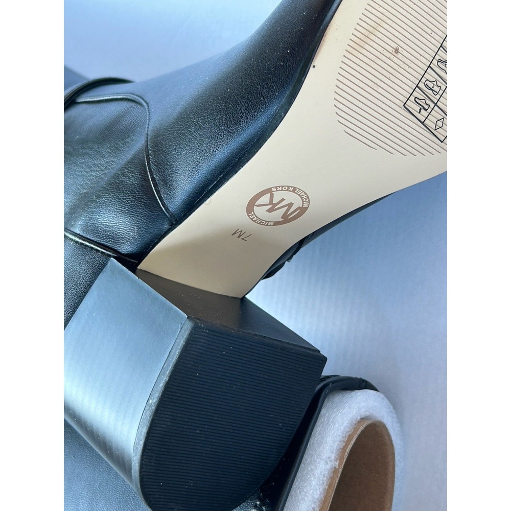$345 NEW IN BOX MICHAEL KORS Ella Block Heel Boot 7M - Picture 12 of 16